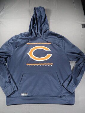 Chicago Bears Men’s New Era Combine Training Hoodie Blue XL